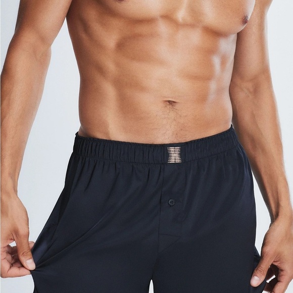 NWT, Savage X Fenty, The classics satin boxer, black caviar, medium - Picture 3 of 4